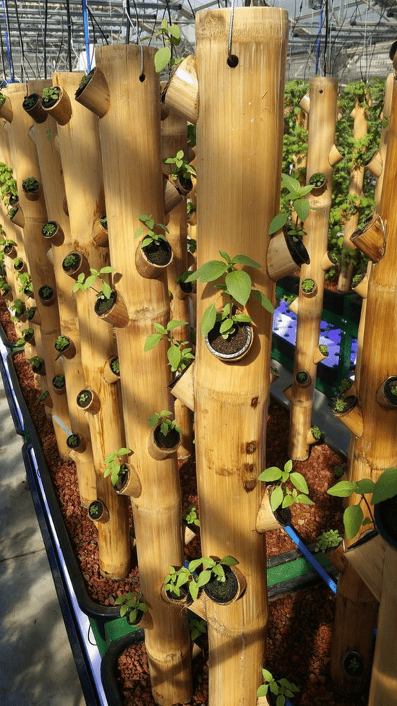 How to Make a Vertical Planter From Bamboo â€