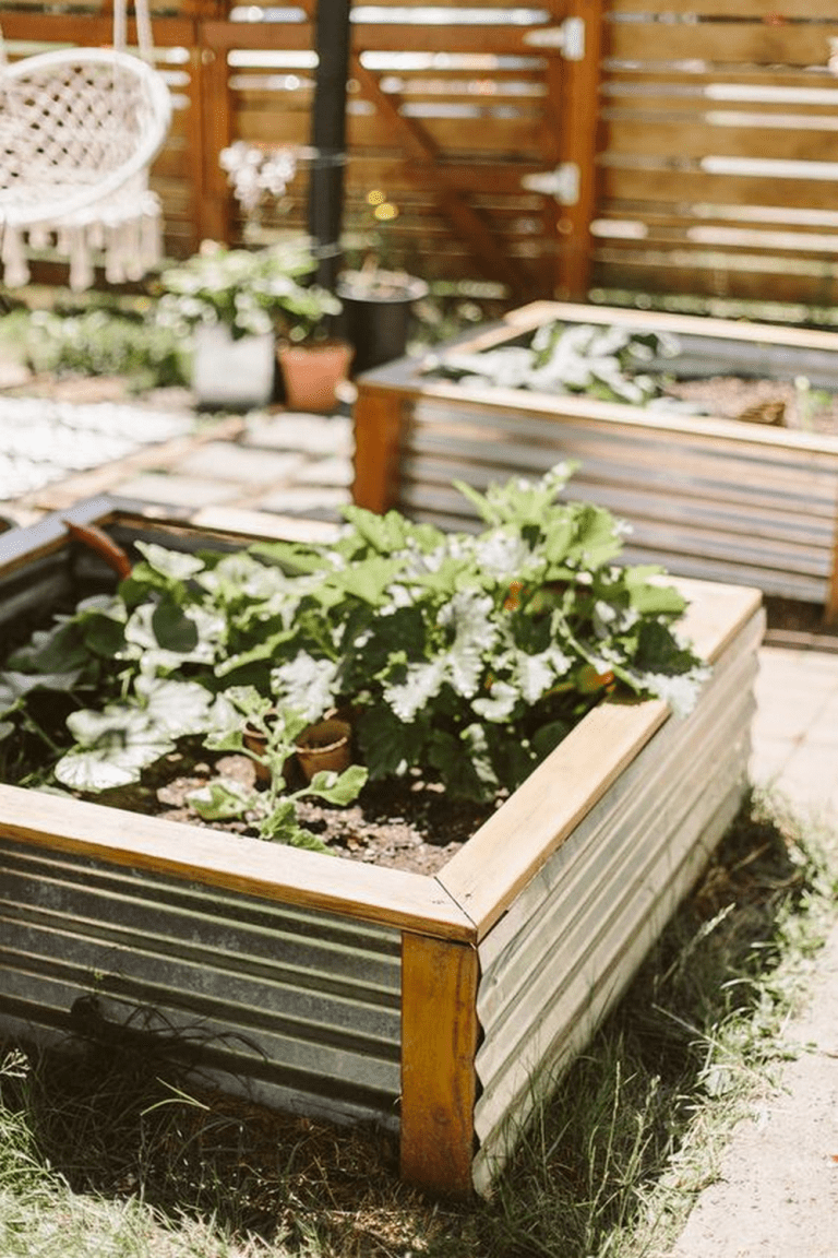 Diy Corrugated Metal Raised Bed The Garden 