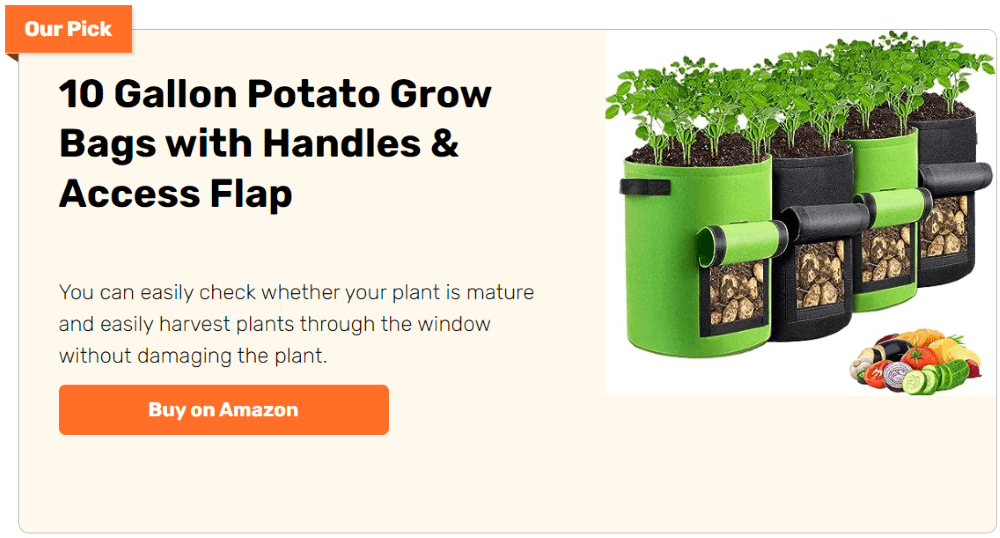 Potato Grow Bags 10 Gallon with Flap 5 Pack Garden Planting Bag  eBay
