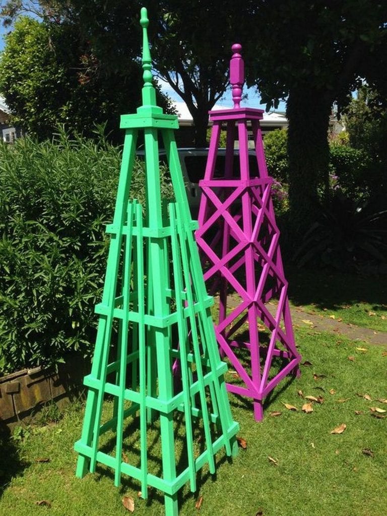 DIY Garden Obelisk - The garden!