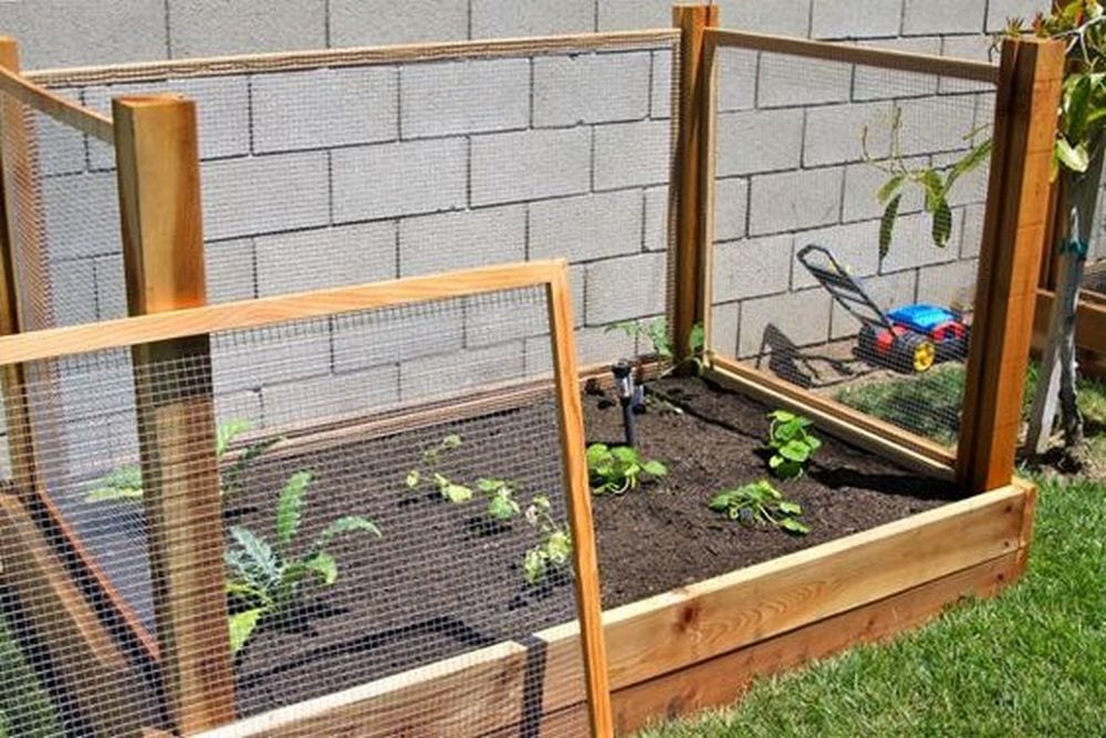 How to Make a Removable Raised Garden Bed Fence | The garden!