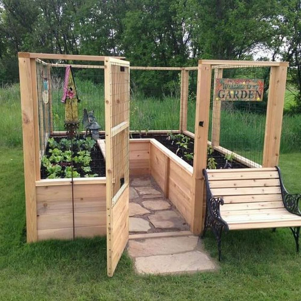 diy raised and enclosed garden bed | the garden!