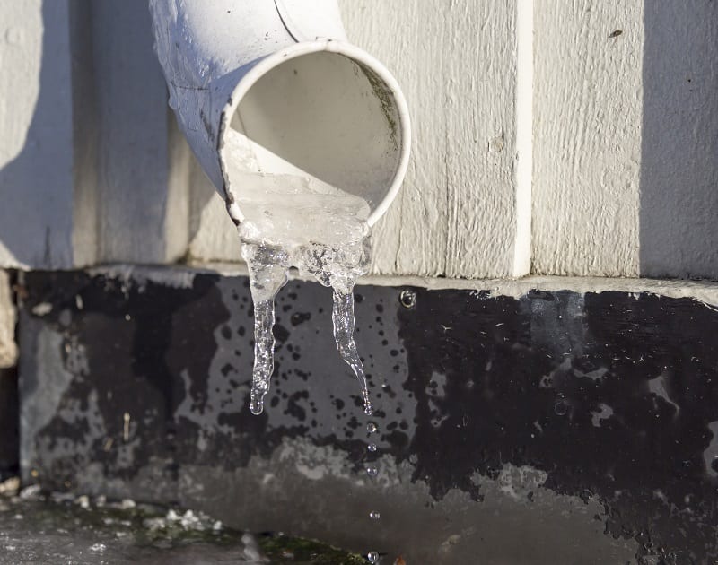 The problem could be as simple as an errant downspout. 