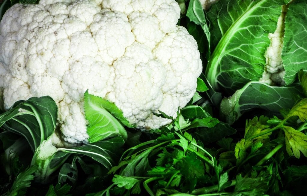 Cauliflowers in Containers