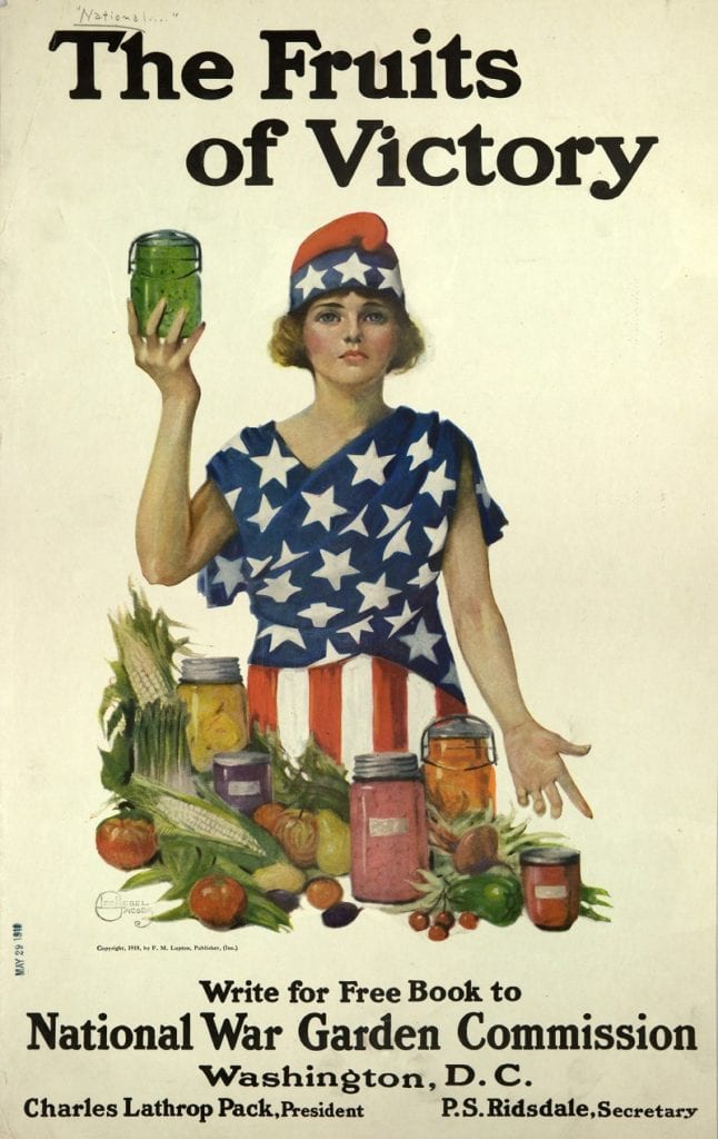 Victory gardens were vegetable, fruit, and herb gardens people raised in private residences and public parks during World War I and World War II.