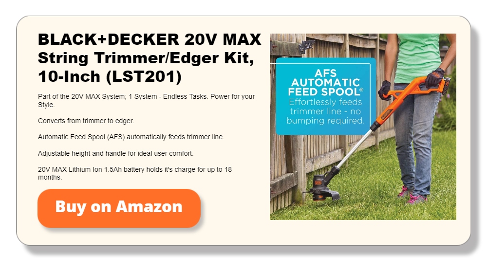 BLACK+DECKER 20V MAX String Trimmer_Edger Kit, 10-Inch (LST201)