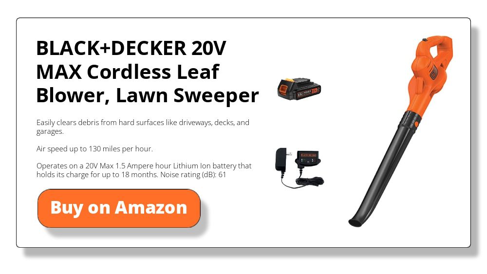BLACK+DECKER 20V MAX Cordless Leaf Blower and Lawn Sweeper
