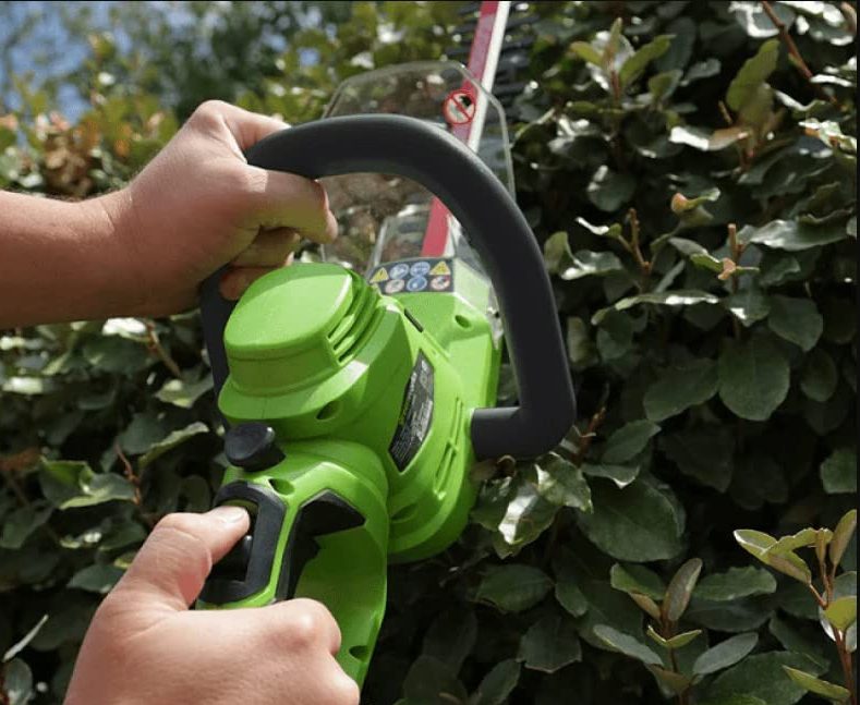 Electric hedge trimmers are designed with user-friendliness in mind.