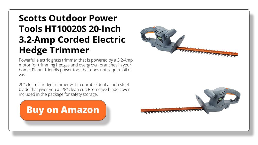 Scotts Outdoor Power Tools 20-Inch 3.2-Amp Corded Electric Hedge Trimmer HT10020S