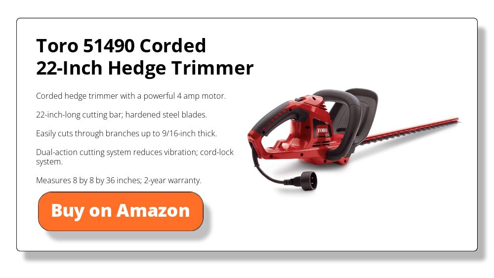 Toro Corded 22-Inch Hedge Trimmer 51490