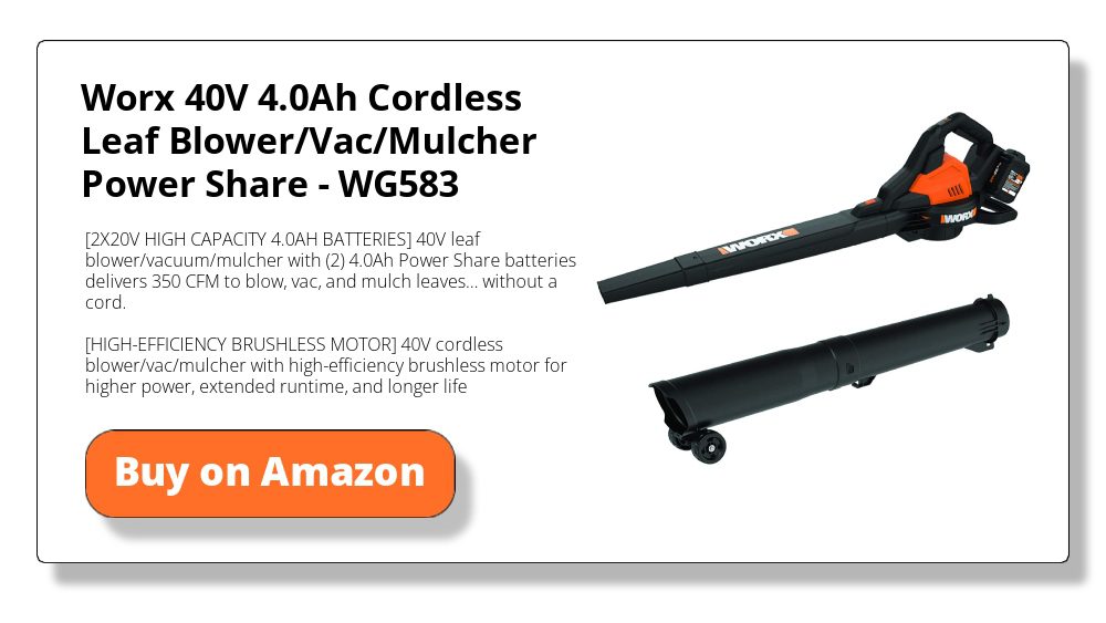 Worx WG583 40V 4.0Ah Cordless Leaf Blower, Vacuum, and Leaf Mulcher Power Share