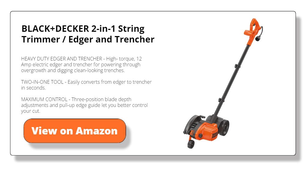 BLACK+DECKER 2-in-1 String Trimmer / Edger and Trencher