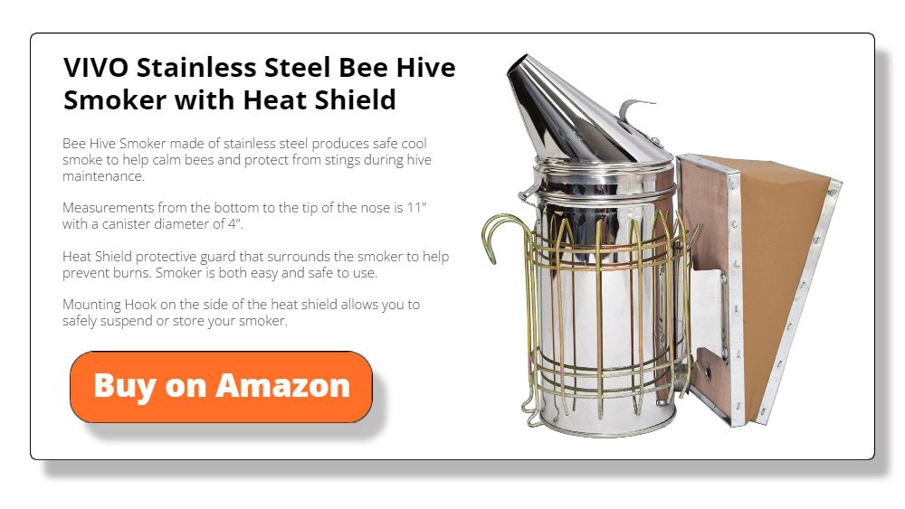 VIVO Stainless Steel Bee Hive Smoker with Heat Shield