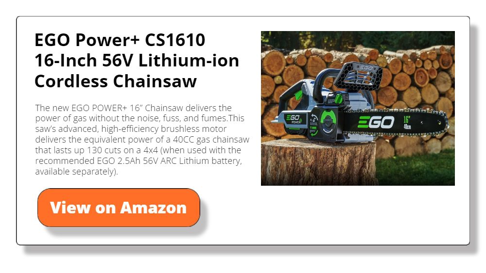 EGO Power+ CS1610 16-Inch 56V Lithium-ion Cordless Chainsaw