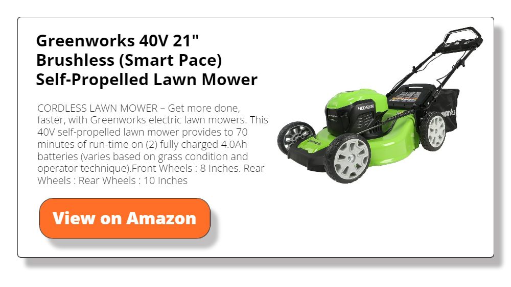 Greenworks 40V 21" Brushless (Smart Pace) Self-Propelled Lawn Mower, 2 x 4Ah USB (Power Bank) Batteries and Charger Included MO40L4413