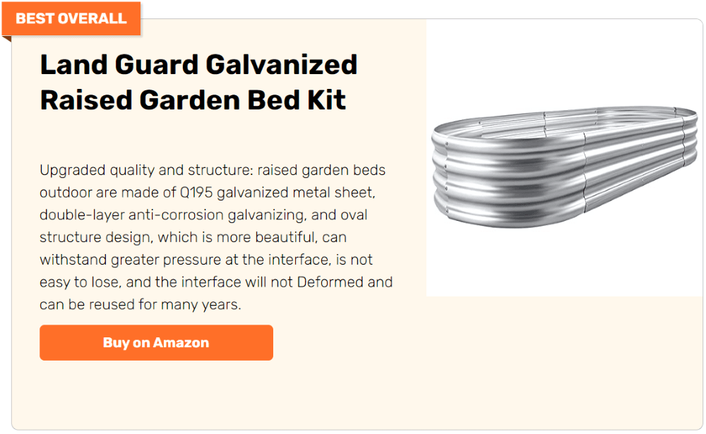Land Guard Galvanized Raised Garden Bed Ki