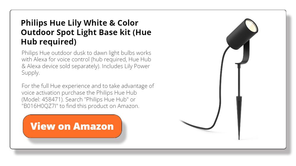 Philips Hue Lily White & Color Outdoor Spot Light Base kit