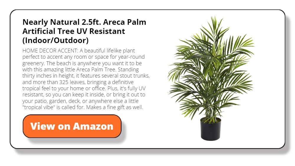 Nearly Natural 2.5ft. Areca Palm Artificial Tree UV Resistant