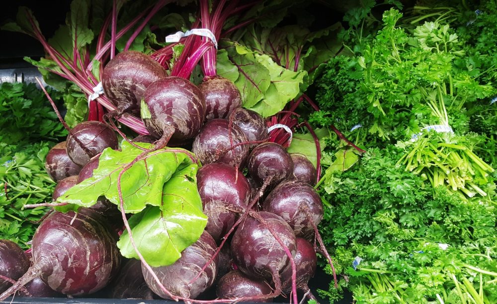 An image of beets vegetable for an article about "growing beets in containers."
