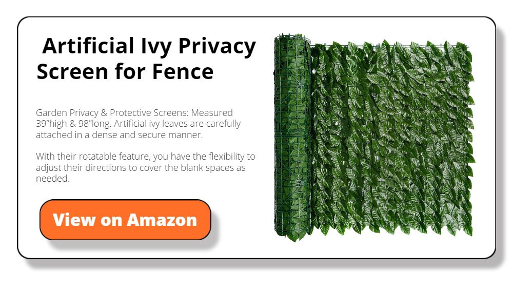  Artificial Ivy Privacy Screen for Fence
