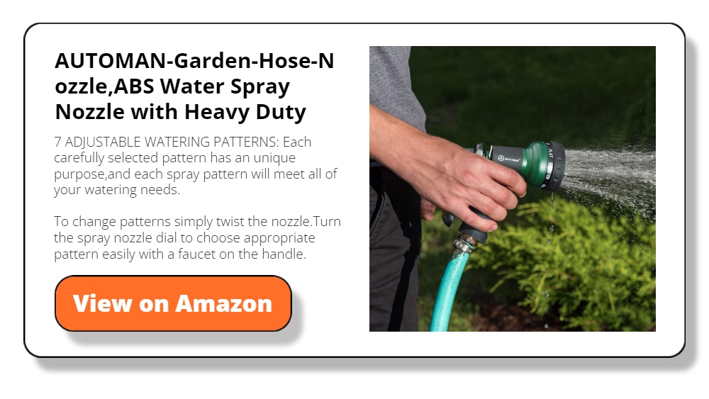 AUTOMAN-Garden-Hose-Nozzle,ABS Water Spray Nozzle with Heavy Duty