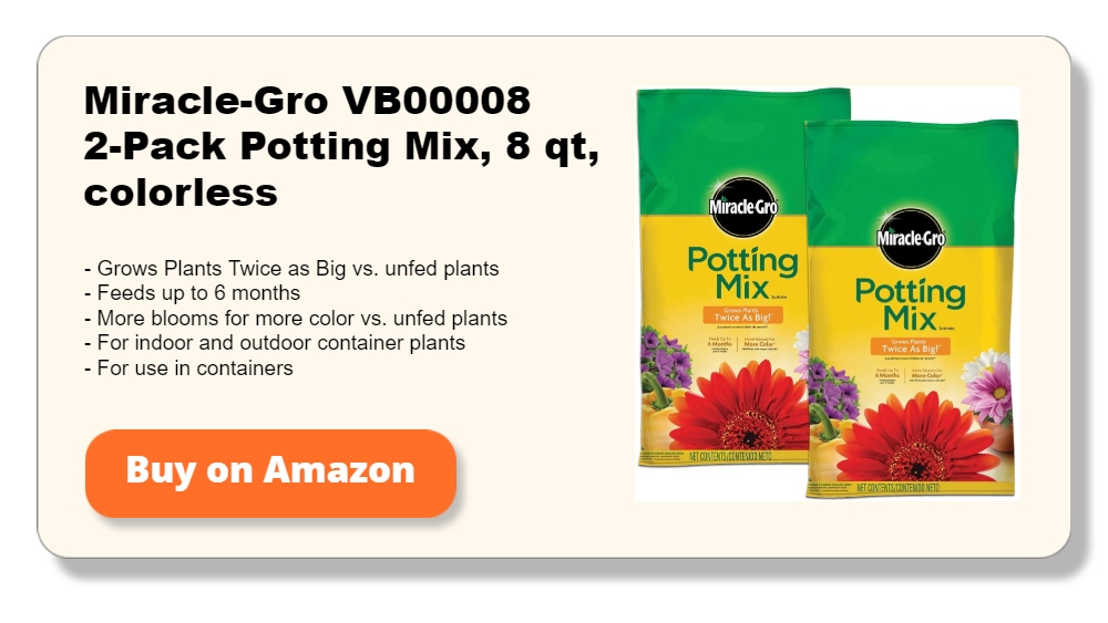 Miracle-Gro VB00008 2-Pack Potting Mix, 8 qt, colorless