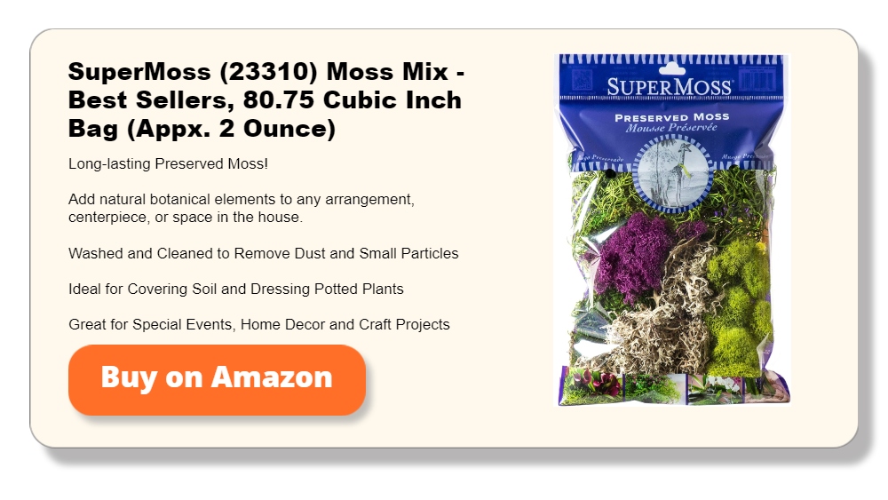 SuperMoss (23310) Moss Mix - Best Sellers, 80.75 Cubic Inch Bag (Appx. 2 Ounce)