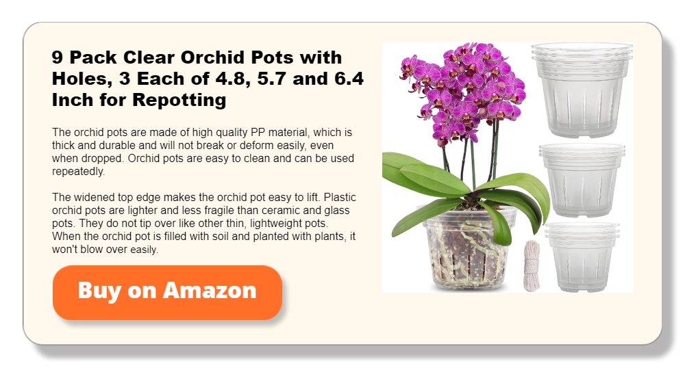 9 Pack Clear Orchid Pots with Holes, 3 Each of 4.8, 5.7 and 6.4 Inch for Repotting