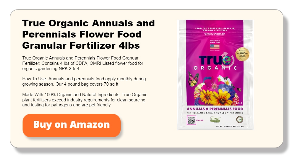 True Organic Annuals and Perennials Flower Food Granular Fertilizer 4lbs